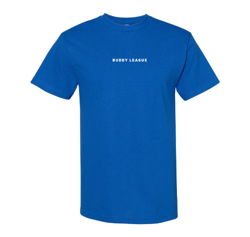 Buddy League All Are Welcome Tee Blue
