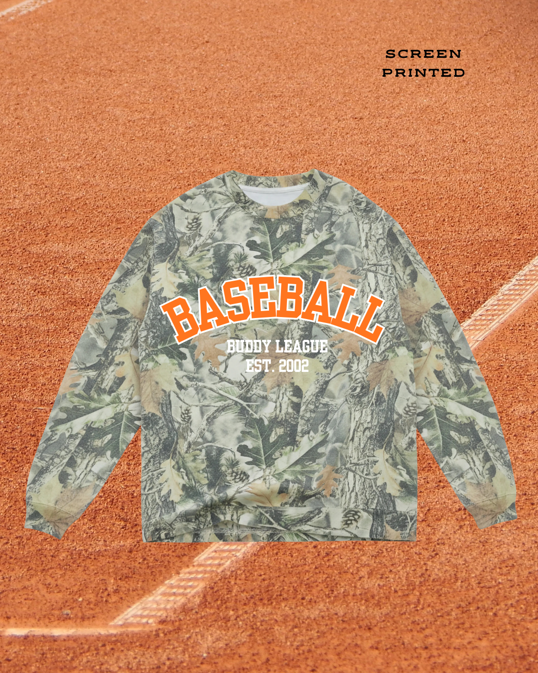 Camo Baseball Sweatshirt