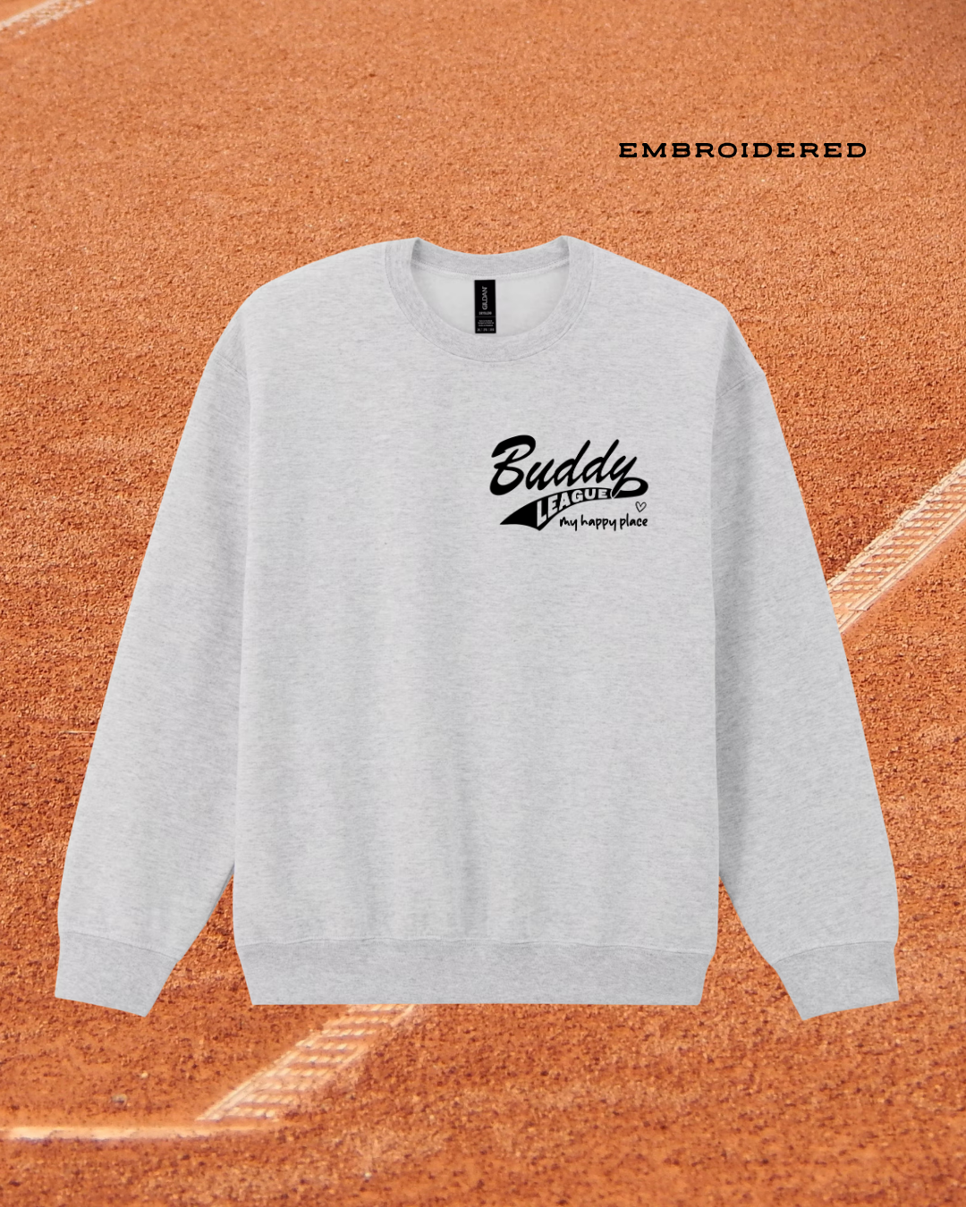 Buddy League Embroidered Crewneck Sweatshirt